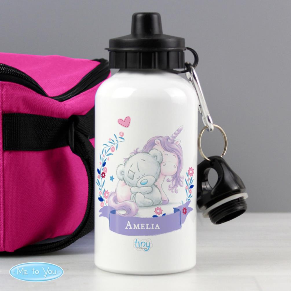Personalised Tiny Tatty Teddy Unicorn Aluminium Bottle Extra Image 2